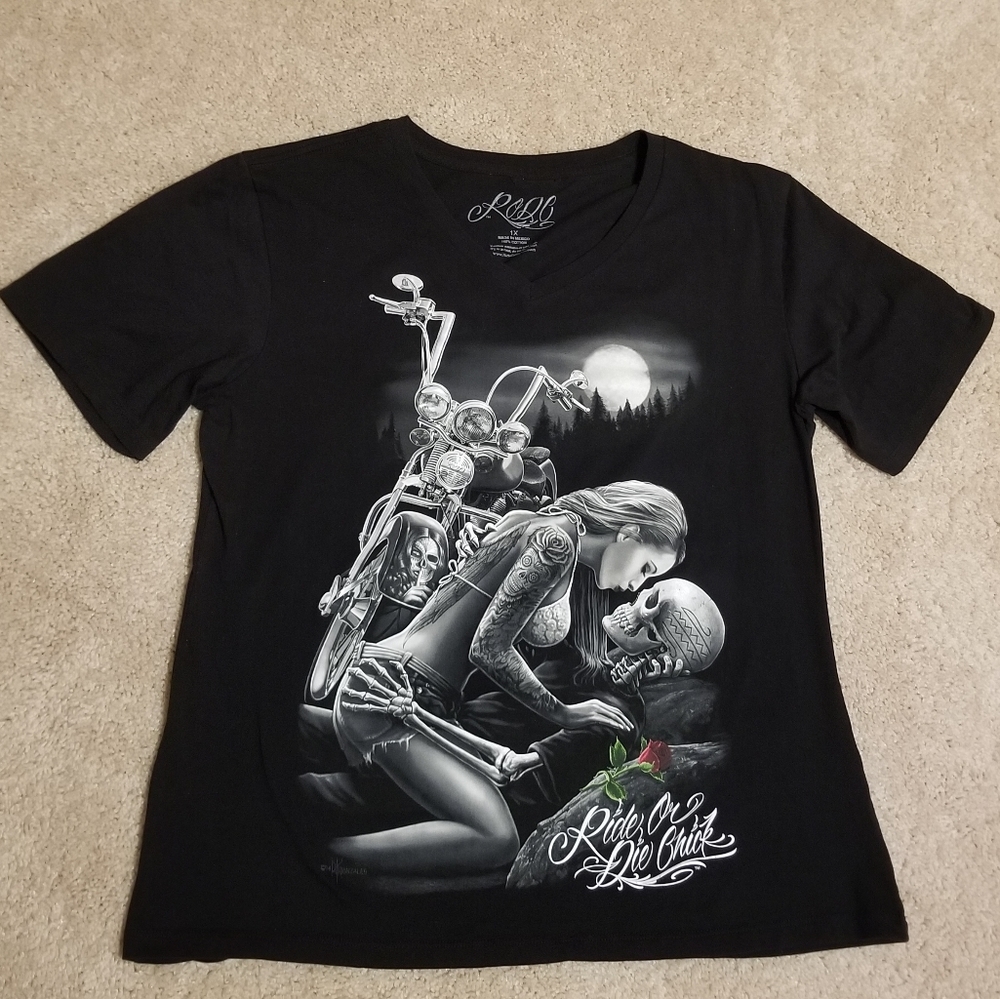 DGA Tees RODC "Lovers" Womens V-neck Tee